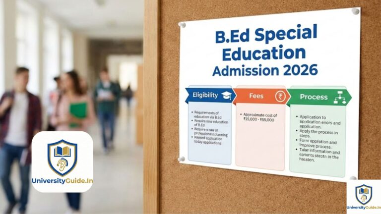 B.Ed Special Education Admission 2026