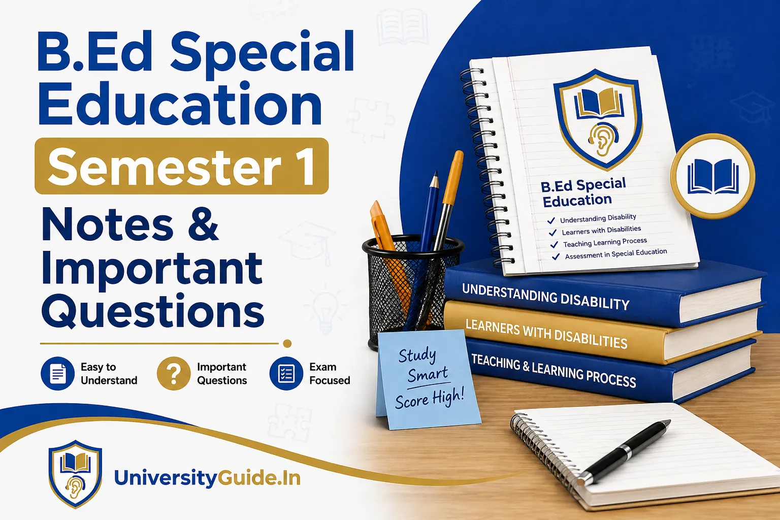 B.Ed Special Education Semester 1