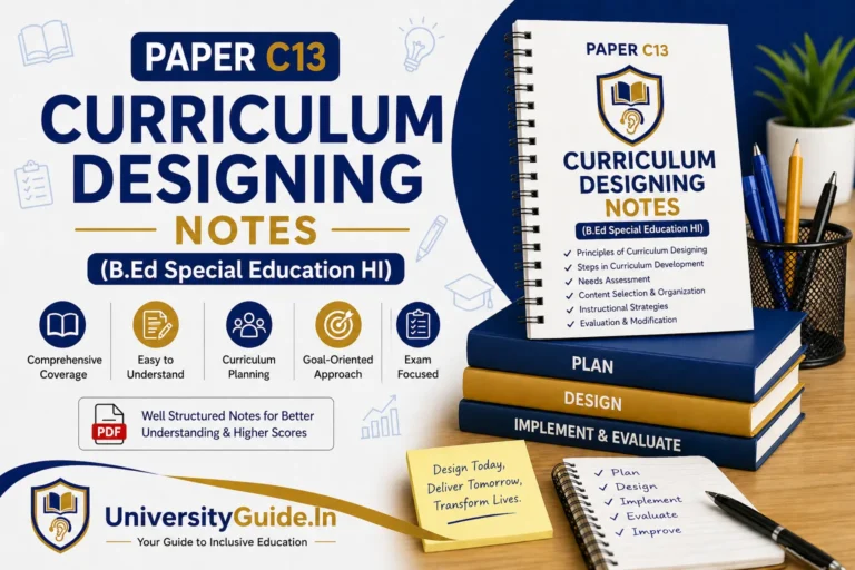 Paper C13 Curriculum Designing Notes